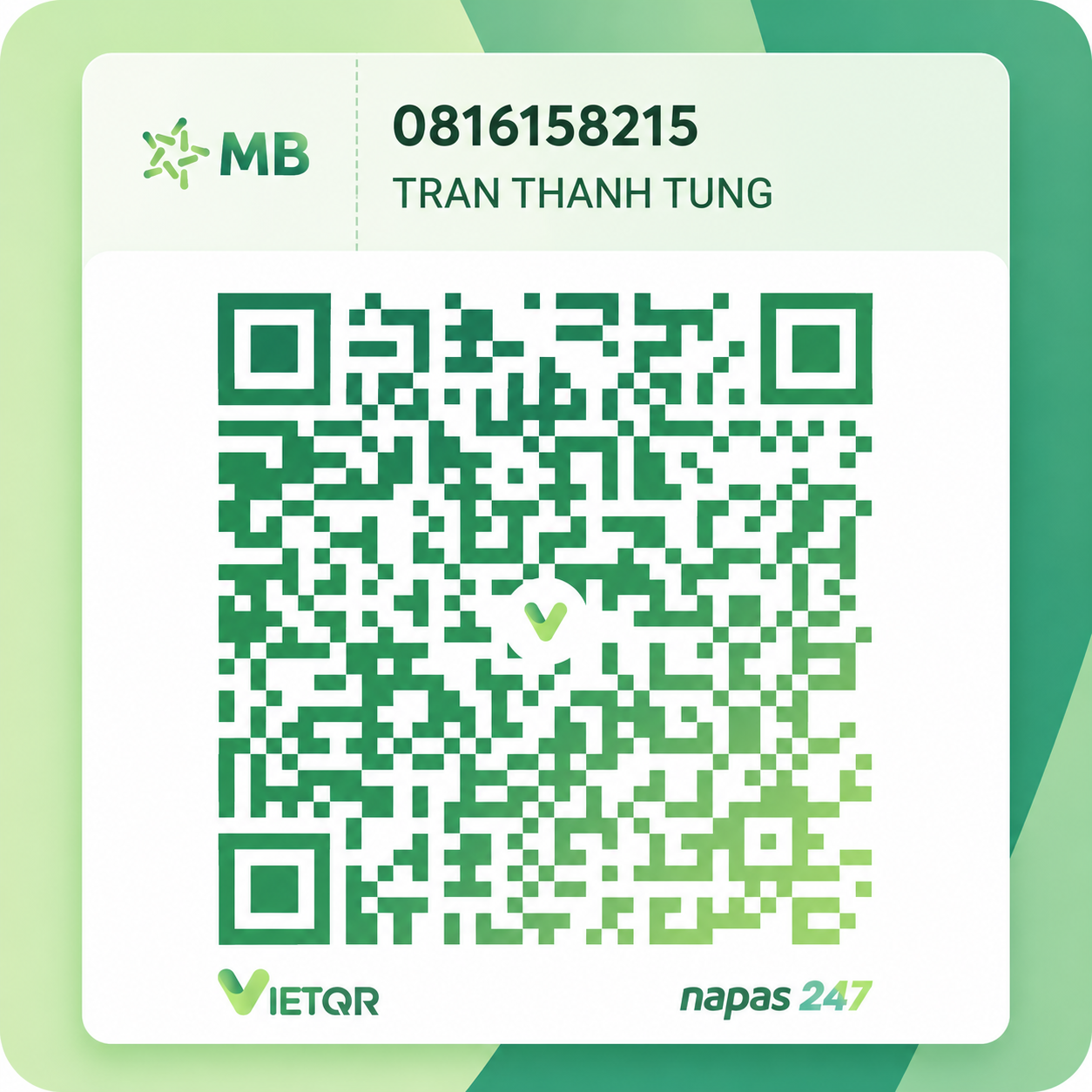 Mã QR ủng hộ tác giả